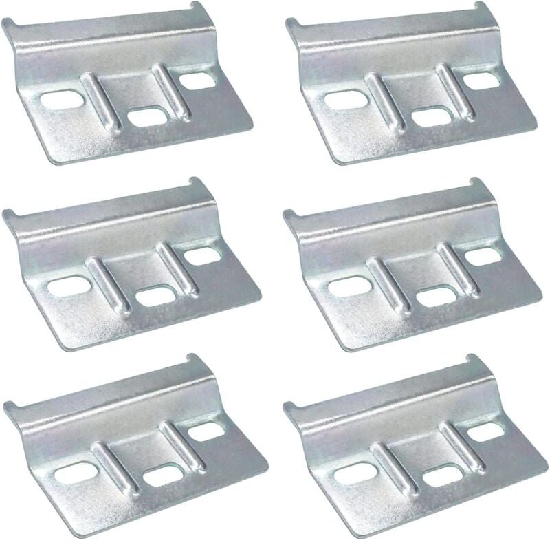 6 Stück Hängeschiene für Möbel, 64 mm, Küchenschränke, Schränke, Möbel, Kleiderschränke, Hängeschiene, Befestigungsplatt...