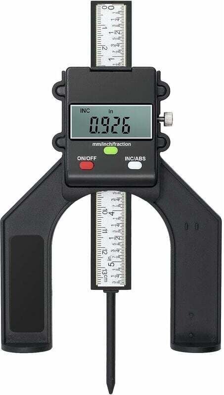 Digitaler Tiefenmesser, Höhenmesser, 80 mm/3,14 Zoll, 0,10 mm/0,004 Zoll Genauigkeit mit ABS/INC-Funktion, Höhen-/Tiefen...
