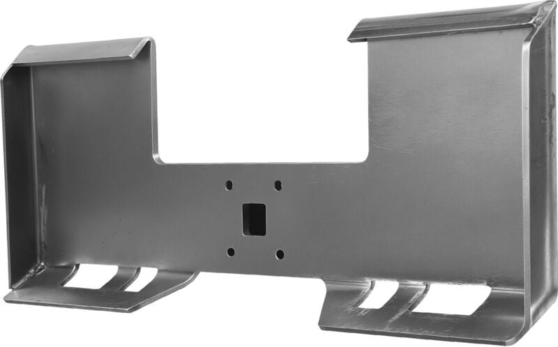 3/8'Skid Steer-Anbauplatte - Montageplatte mit 2,28' Anhängevorrichtung und Schnellanschluss für Lader, kompatibel mit D...