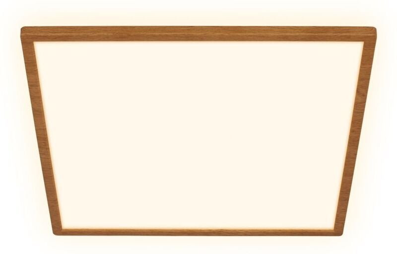 Briloner - led Deckenlampe Holz Deckenleuchte Wohnzimmer Indirektes Licht Flach Warmweiß