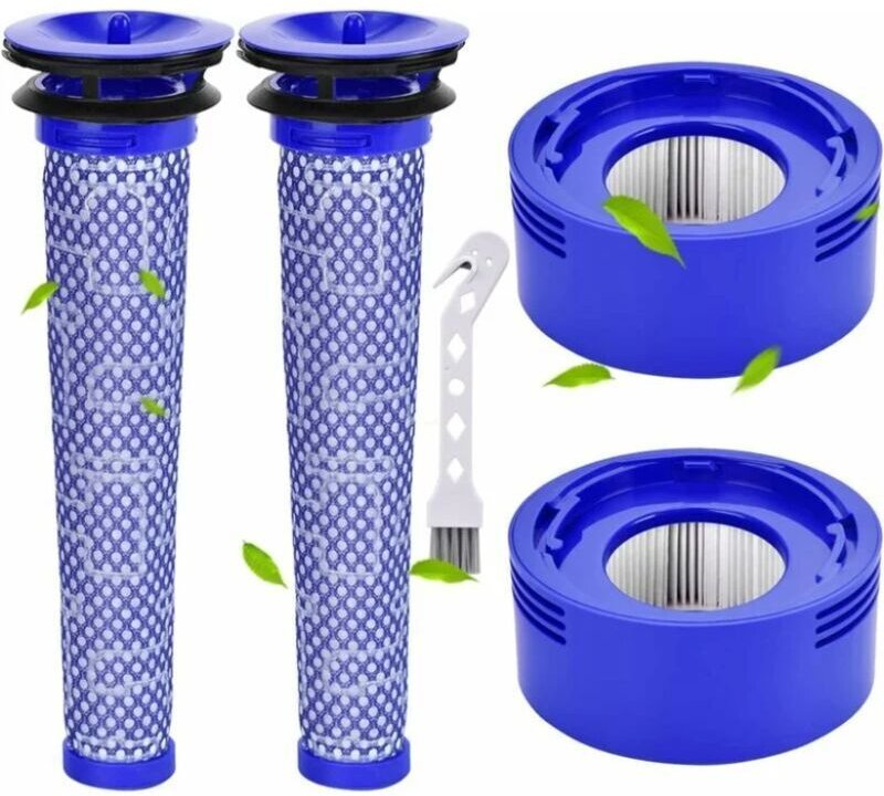Filter für Dyson V7 V8 SV10 SV11 Staubsauger, 2 HEPA-Nachfilter und 2 Vorfilter, ersetzen die Teile 965661-01 und 967478...