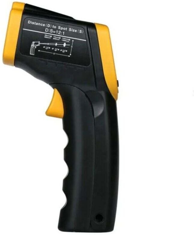 Infrarot-Thermometer, berührungsloses Laser-Thermometer, LCD-Temperaturanzeige (-50 °C bis 380 °C), geeignet für Haushal...