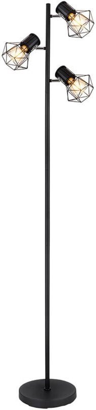 Stehlampe - Priska - schwarz - metall - E27 - 54017-3S - Globo