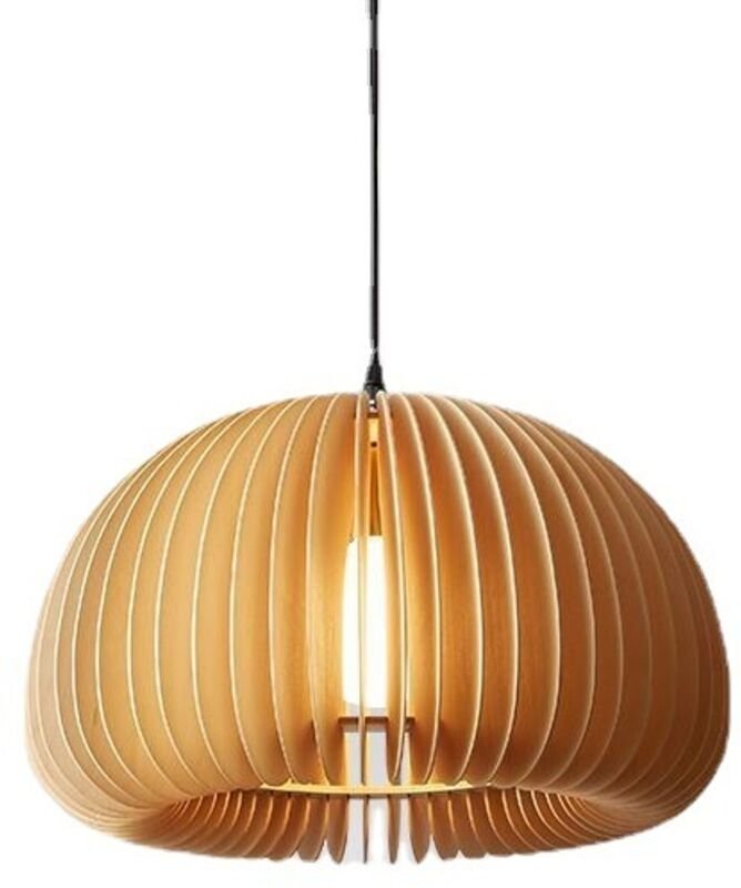 Thumbnail - Moderne Bauernhaus-Pendelleuchte aus Rattan, runde Retro-Bambus-Deckenpendellampe, Pendelleuchte für Bar, Café, Büro, Te...