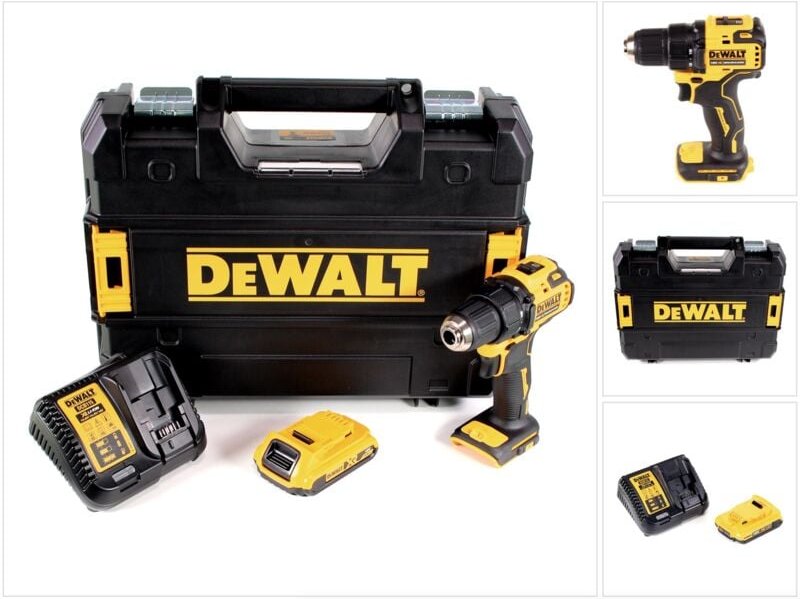 DeWalt DCD 708 D1T Akku Bohrschrauber 18V 65Nm Brushless + 1x Akku 2,0Ah + Ladegerät + TSTAK