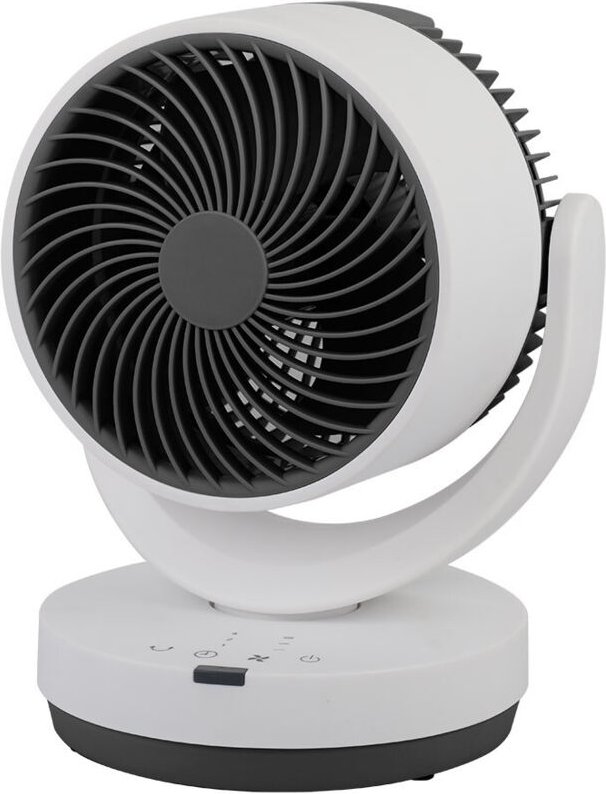 Tischventilator loira schwarz/weiß 3 Geschwindigkeiten 35w 3 Stufen mit Fernbedienung,Timer.29,8x22,6x20,6cm