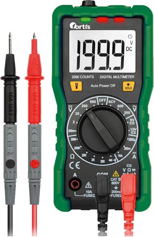 Fortis - Digital-Multimeter 0,1 mV-600V