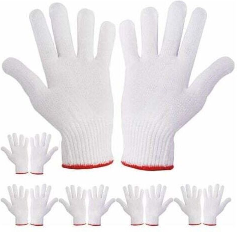 Paar Arbeitshandschuhe, Handschutz für Sicherheitsgriffe, dickere Arbeitshandschuhe, gestrickt