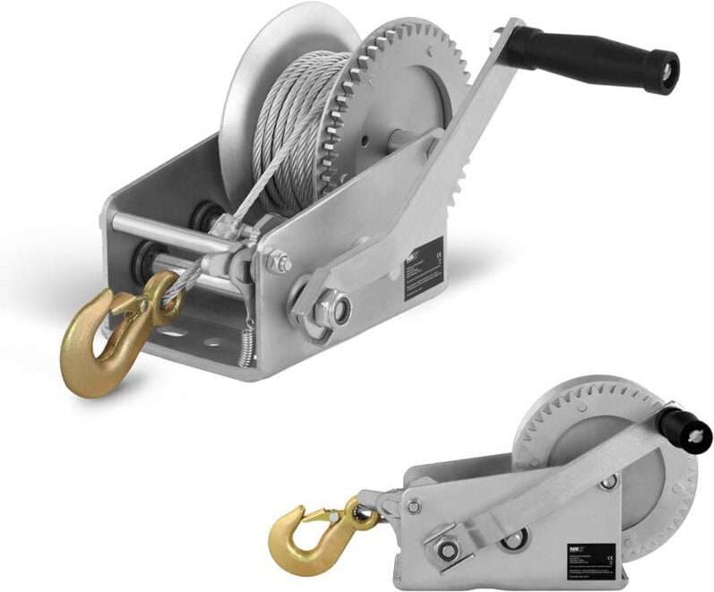 MSW - Seilwinde Handwinde 1130 Kg Handseilwinde Bootswinde Winde Anhänger pkw Anhänger