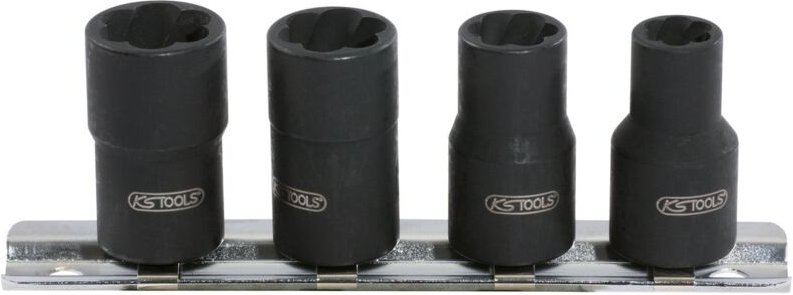 3/8' Spiral-Profil-Stecknuss-Satz, 4-tlg, 8-13mm