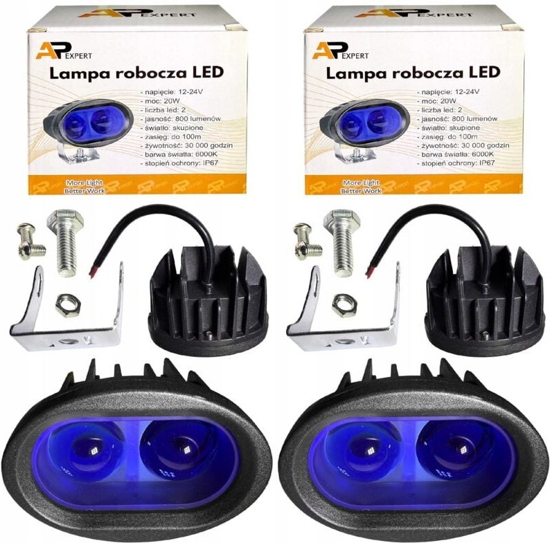 Led-Sprayer-Arbeitsleuchte Blau 12-24v 8w Led-Licht
