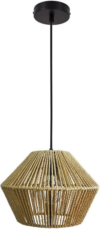 Pendelleuchte Geflochtenes Papier Kirito Natürlich