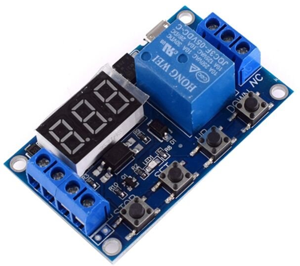 Tlily - dc 6-30V UnterstüTzung Micro-USB 5V LED-Anzeige Automatisierung ZyklusverzöGerung Timer-Steuerung Ausschaltverzö...