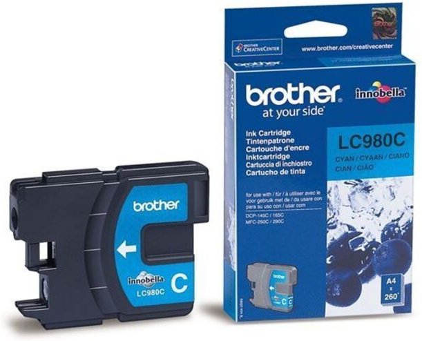 Tintenpatrone Originalzubehör LC-980C ca. 260 Seiten cyan