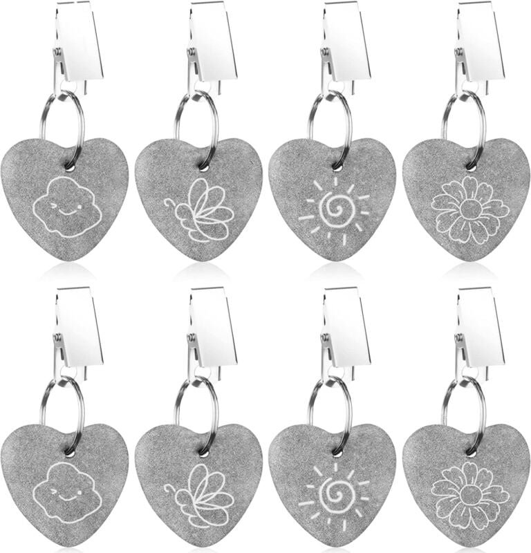 Tischdeckenbeschwerer für den Außenbereich, 8 Stück, Tischdeckenklammer für Picknicks, Partys, Hochzeiten - Lntyq