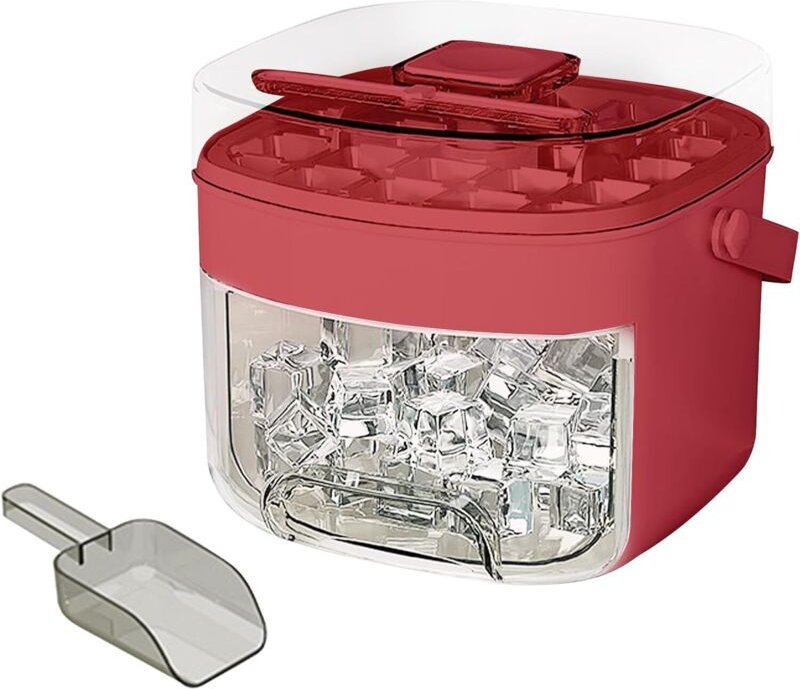 Eiswürfelform mit Deckel – 17 × 15 × 14 cm, inklusive Griff