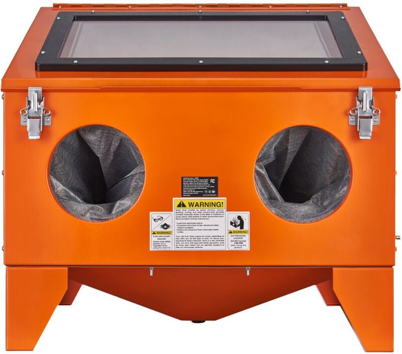 Mophorn - 40 Gallonen Sandstrahlkabine, 40-120 psi tragbare Tisch-Sandstrahlkabine, Hochleistungs-Sandstrahler aus Stahl...