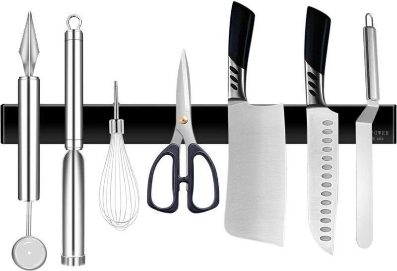 Messerhalter, magnetische Messerleiste, magnetischer Messerhalter aus Edelstahl für Küchenutensilien und -werkzeuge, 31 ...