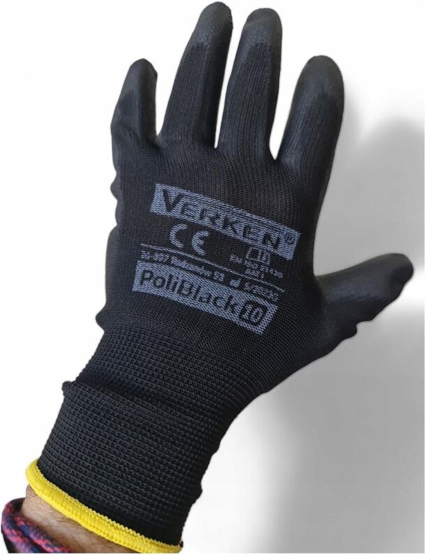 Robuste Schutzarbeitshandschuhe Poliblack 10 (Xl) Schwarz Precision Verken