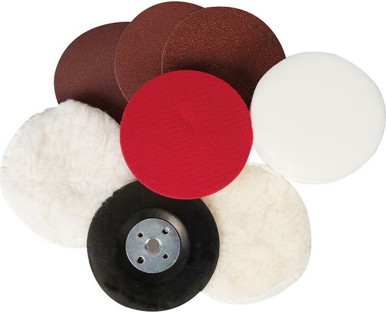 Schleif- und Polieraufsätze, 8-tlg. Satz 115 mm