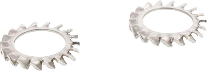 No Brand - Zahnscheibe M6 mit Aussenverzahnung Fächserscheibe Edelstahl A4 1000 Stück