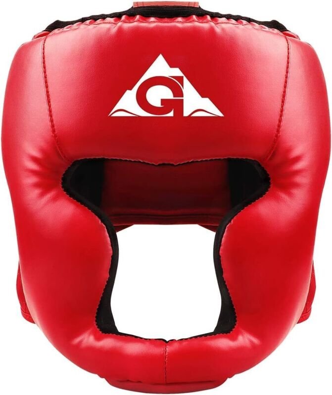 Box-Kopfbedeckung für Kinder, PU-Leder, MMA Helm für Traning, Kickboxen, MMA Muay Thai, Sparring, Kampfsport, Karate, Ta...