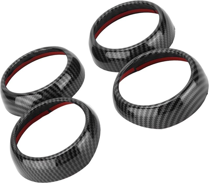 Zoternen - Akozon Carbon Fiber Air Outlet Trim Klimaanlage Vent Cover Auto Interior Styling Ersatz für Smart Fortwo/Forf...