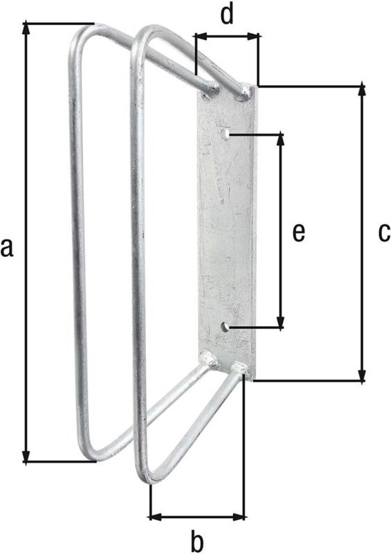 GAH - Fahrradhalterung Wand Fahrradhalter 45 Grad für Radbreiten von 25 - 53 mm