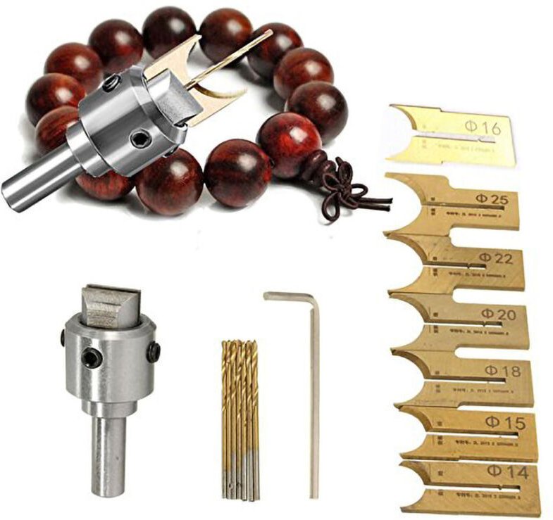 Fräser-Set für Holzbearbeitung, Fräser-Set, kleines tragbares Werkzeugset aus hochfestem legiertem Stahl, 16-teilig