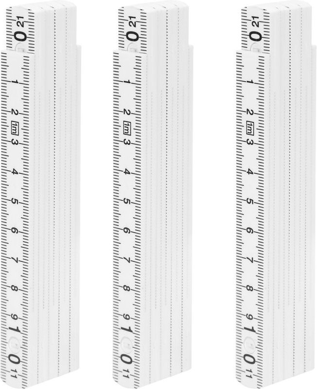3-teiliges multifunktionales Klapplineal – 1 m ABS-Lineal – Präzises Messwerkzeug für Schreiner- und Fliesenlegerarbeite...