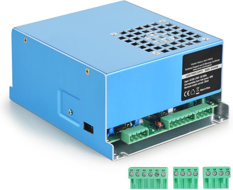 Mophorn 40 W CO2-Laser-Netzteil – zuverlässig zum Gravieren, schnelle Wärmeableitung, kompatibel mit mehreren Marken, la...