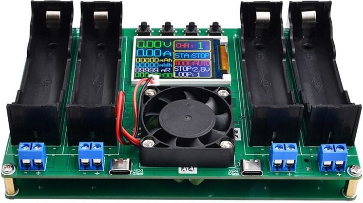 Tlily - 18650 Lithium-Batterie-KapazitäTstester Automatischer Innenwiderstandstester MAh Digitales Batterieleistungsdete...