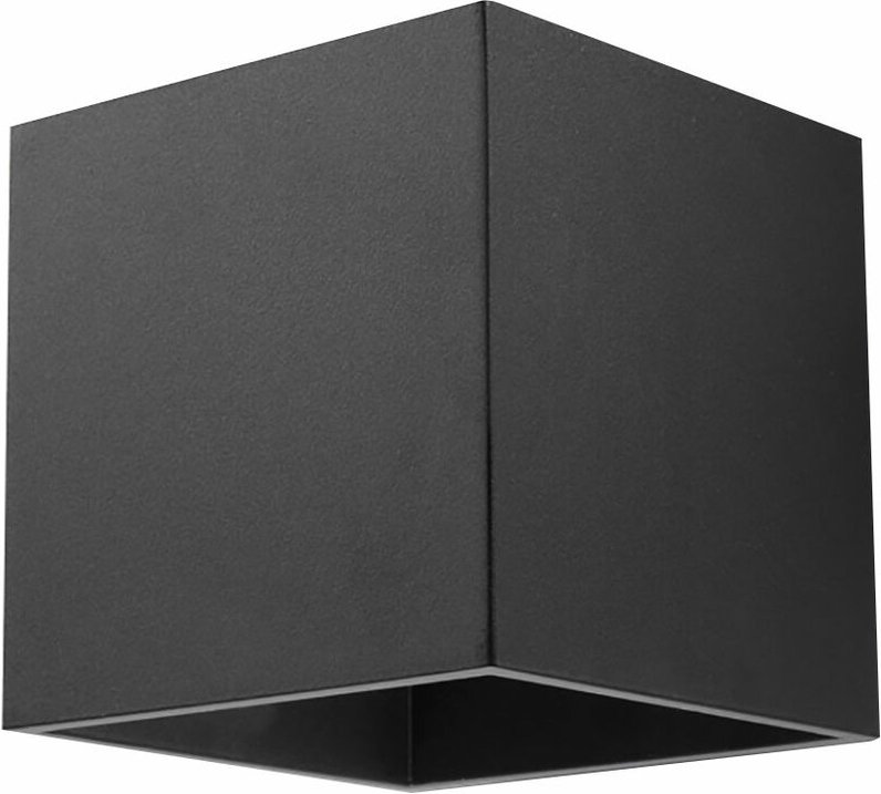 Etc-shop - up Down Wandleuchte Innen Up and Down Leuchten Innen Wandleuchte Cube, Lichteffekt alu schwarz, 1x G9, l 10 c...