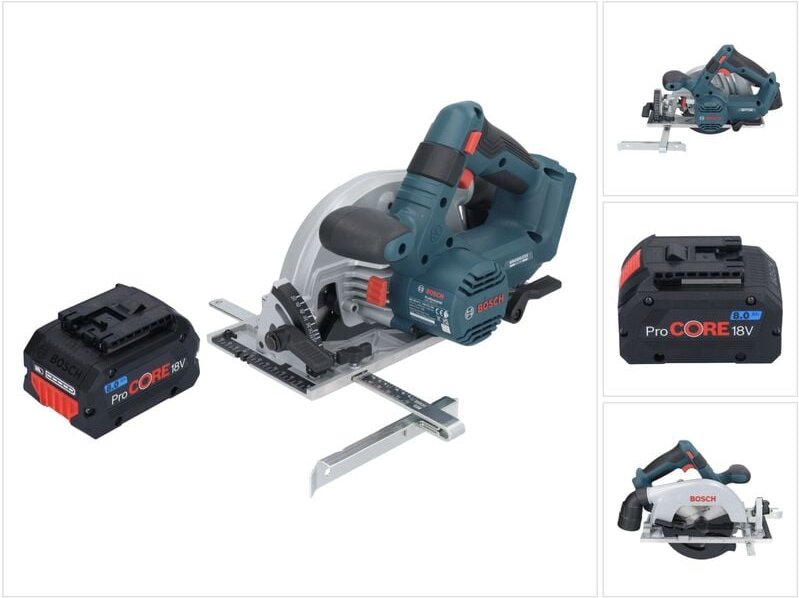Bosch gks 18V-57-2 Professional Akku Handkreissäge 18 v 165 mm Brushless + 1x ProCORE Akku 8,0 Ah - ohne Ladegerät
