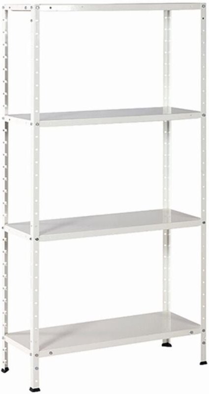 Thumbnail - Promo-Schraubregal Blech weiß 150 x 75 x 30 cm, Gewicht 6,2 kg