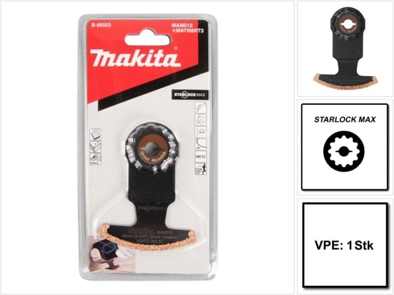 Segmentsägeblatt, MAM010, 68x30 mm, 2,2 mm, Körnung 30 - Makita