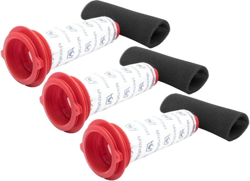 Thumbnail - Filter-Set kompatibel mit Bosch LithiumPower 25.2V BBH52550/01, BBH52550/02 Staubsauger - 6x Filter (Schaumstoff-Filter,...