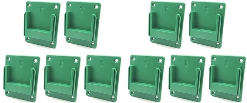10Pcs Wand Montieren Power Werkzeug Halter Halterung für/für 18V Li-Ion Batterie Maschine Lagerung Rack