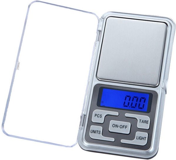 Digitale Taschen-Schmuckwaage, Milligramm-Skala, hohe Präzision, 500 g (0,01 g), Nachladen für Schmuck und Edelsteine, k...