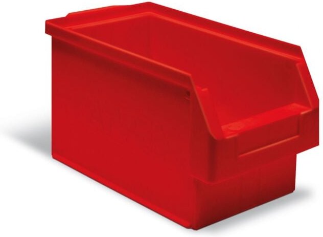 Sichtlagerkasten L350xB200xH200mm pe rot