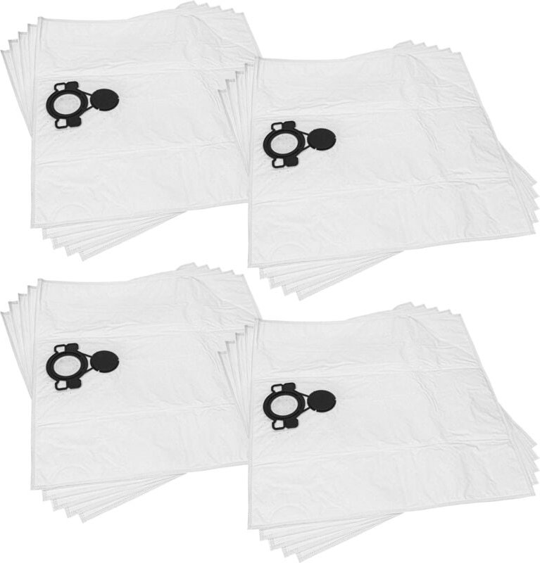 20x Staubbeutel kompatibel mit Milwaukee AS500ELCP Staubsauger - Polyester / Mikrovlies, 61cm x 59cm Weiß - Vhbw