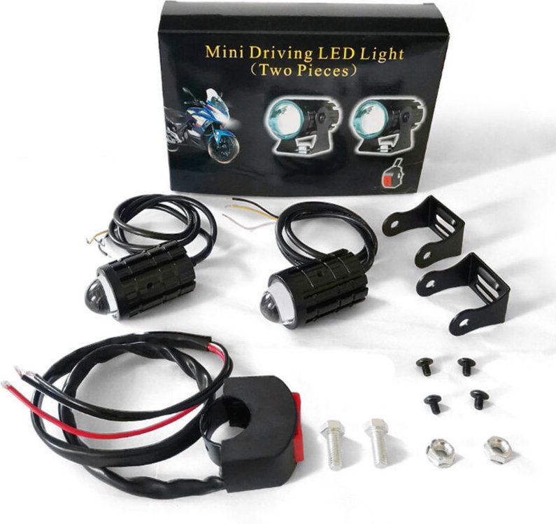 2 Stück Motorrad-LED mit Lenkerschalter, zweifarbige Abblendlichter für LKW, ATV, UTV, Traktor, Est und Est delivered En...