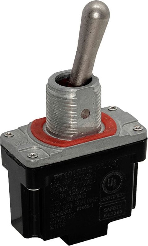 C&k Switches - PT103SQQ Kippschalter 277 v/ac, 250 v/dc 15 a 1 x Ein/Aus/Ein IP68 1 St. Tray