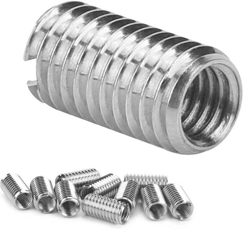 KZQ - 10 stücke Gewinde Einsätze Männlich Weiblich Mutter Minderer Reparatur Werkzeug Edelstahl Industrielle Hardware