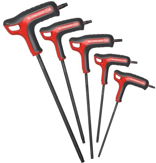 Stiftschluessel T-Griff Torx, Set 5-tlg. - Facom
