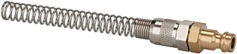 Riegler Nippel NW 5, MS blank, für Schl. 8x6, Überwurfmutter, Knickschutz