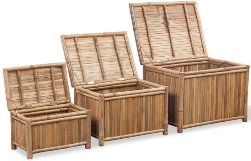 Aufbewahrungstruhen 3 Stk. Bambus - Vidaxl