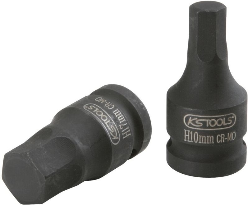 1/2' Kraft-Bit-Stecknuss Innensechskant, kurz, 9/16'