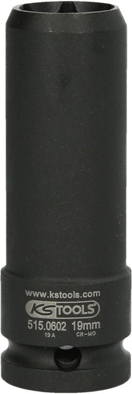 1/2' Spezial-Kraft-Stecknuss für geschraubte Spurplatten, 19 mm