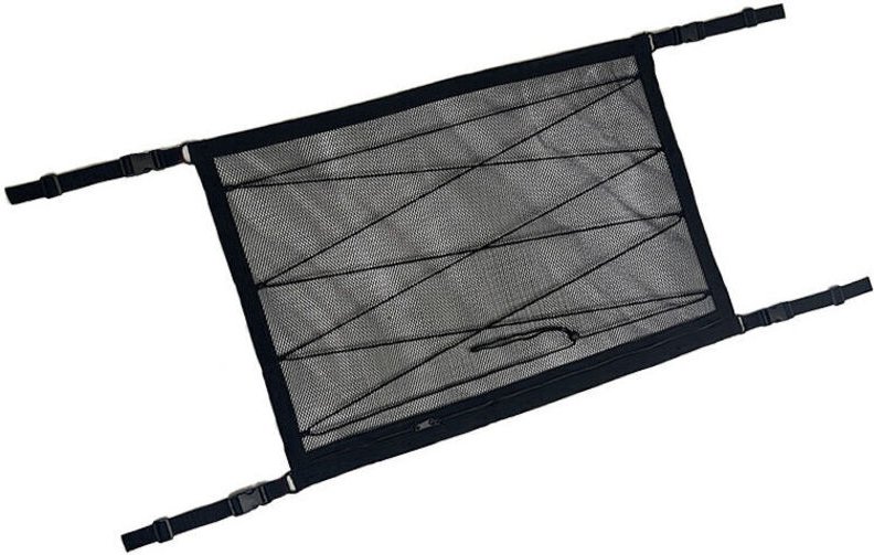 70x50cm Auto-Aufbewahrungsnetz, universelle Autodachtasche mit Reißverschluss, schwarzes Gepäckaufbewahrungsnetz für die...